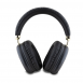 Guess PU Leather 4G Triangle Logo Bluetooth Stereo Headphone Svart
