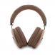 Guess PU Leather 4G Triangle Logo Bluetooth Stereo Headphone Brun