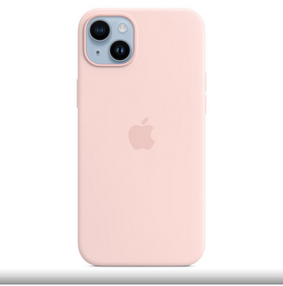 MPT73ZM/A Apple Silikon Magsafe Skal för iPhone 14 Plus Kritrosa
