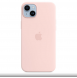 MPT73ZM/A Apple Silikon Magsafe Skal för iPhone 14 Plus Kritrosa
