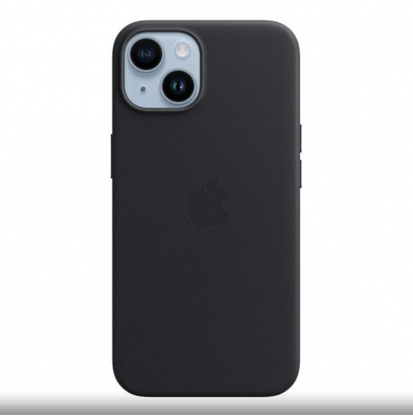 MPP93ZM/A Apple Leather Magsafe Skal för iPhone 14 Plus Midnight