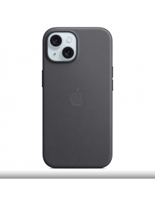 MT393ZM/A Apple FineWoven Fodral med MagSafe för iPhone 15 Svart