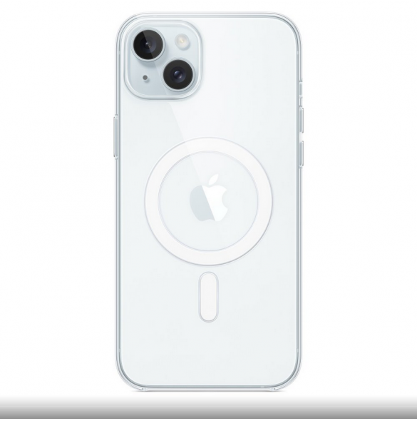 MT213ZM/A Apple Clear MagSafe skal för iPhone 15 PlusTransparent