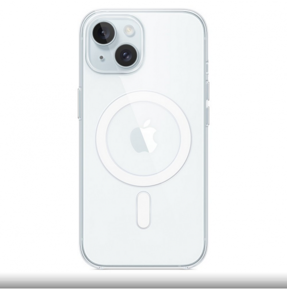 MT203ZM/A Apple Clear MagSafe skal för iPhone 15 Transparent