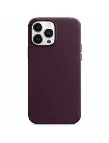 MM1M3ZM/A Apple Leather Magsafe Skal för iPhone 13 Pro Max Dark Cherry