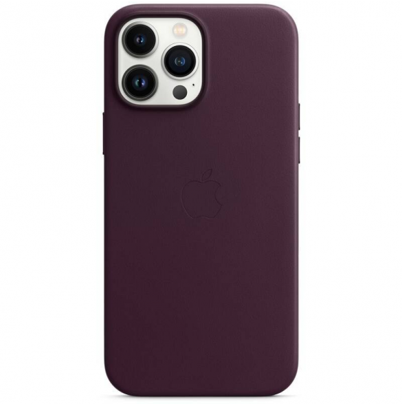 MM1M3ZM/A Apple Leather Magsafe Skal för iPhone 13 Pro Max Dark Cherry