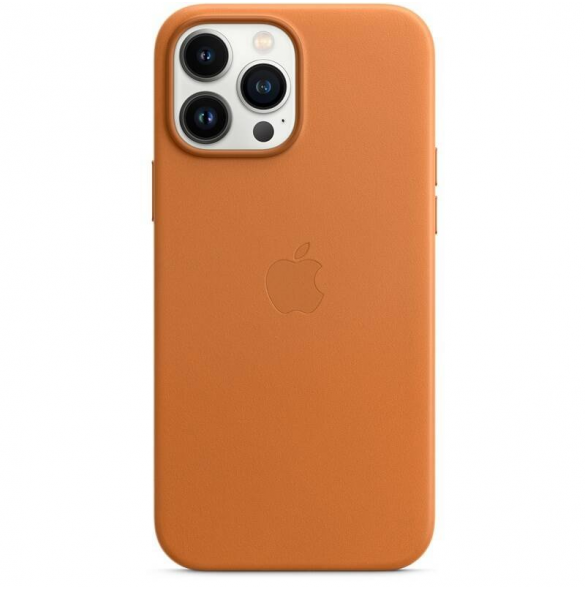 MM1L3ZM/A Apple Leather Magsafe Skal för iPhone 13 Pro Max Guldbrun