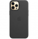 MHKM3ZE/A Apple Leather Magsafe Skal för iPhone 12 Pro Max Svart
