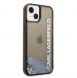 Karl Lagerfeld Translucent Liquid Glitter Fodral till iPhone 14 Plus Svart