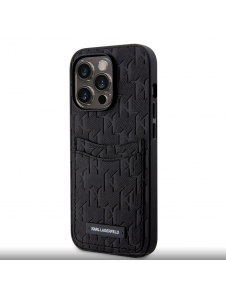 Karl Lagerfeld Saffiano Monogram Card Slot Case för iPhone 13 Pro Black