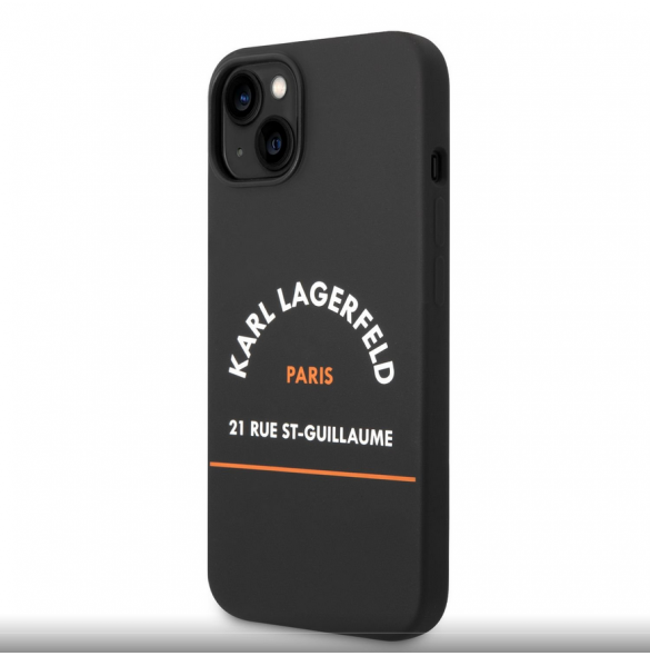 Karl Lagerfeld Rue St Guillaume Fodral till iPhone 14 Plus Svart