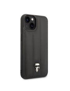 Karl Lagerfeld Quilted Puffy Ikonik Logo-fodral för iPhone 14 Plus Svart