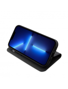 Karl Lagerfeld PU Saffiano Monogram Bokfodral för iPhone 14 Pro Svart