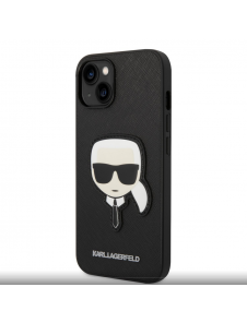 Karl Lagerfeld PU Saffiano Karl Head Fodral till iPhone 14 Plus Svart