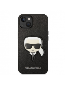 Karl Lagerfeld PU Saffiano Karl Head Fodral till iPhone 14 Plus Svart