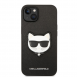 Karl Lagerfeld PU Saffiano Choupette Head Case för iPhone 14 Plus Svart