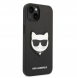 Karl Lagerfeld PU Saffiano Choupette Head Case för iPhone 14 Plus Svart