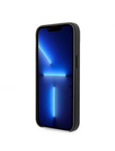 Karl Lagerfeld PU Läder Perforerad Logotypfodral för iPhone 14 Plus Svart