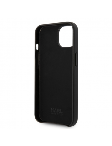 Karl Lagerfeld PU Läder Perforerad Logotypfodral för iPhone 14 Svart