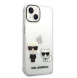 Karl Lagerfeld PC/TPU Ikonik Karl och Choupette Fodral till iPhone 14 Plus Transparent