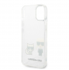 Karl Lagerfeld PC/TPU Ikonik Karl och Choupette Fodral till iPhone 14 Plus Transparent