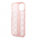 Karl Lagerfeld Monogram Vertical Stripe Fodral för iPhone 14 Plus Rosa