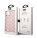 Karl Lagerfeld Monogram Vertical Stripe Fodral för iPhone 14 Plus Rosa