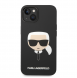 Karl Lagerfeld Flytande Silikon Karl Head-fodral till iPhone 14 Plus Svart