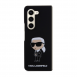 Karl Lagerfeld flytande silikon Ikonik NFT-fodral till Samsung Galaxy Z Fold 5 Svart