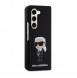 Karl Lagerfeld flytande silikon Ikonik NFT-fodral till Samsung Galaxy Z Fold 5 Svart