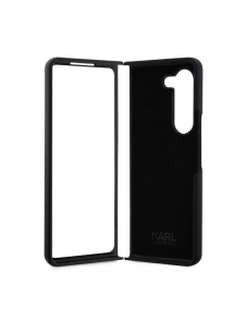 Karl Lagerfeld flytande silikon Ikonik NFT-fodral till Samsung Galaxy Z Fold 5 Svart