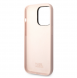 Karl Lagerfeld flytande silikon Ikonik NFT-fodral till iPhone 14 Pro Max Rosa