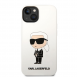 Karl Lagerfeld flytande silikon Ikonik NFT-fodral till iPhone 14 Plus Vit