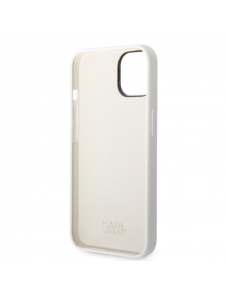 Karl Lagerfeld flytande silikon Ikonik NFT-fodral till iPhone 14 Plus Vit