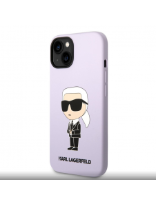 Karl Lagerfeld flytande silikon Ikonik NFT-fodral till iPhone 14 Plus Lila