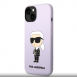 Karl Lagerfeld flytande silikon Ikonik NFT-fodral till iPhone 14 Plus Lila