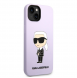 Karl Lagerfeld flytande silikon Ikonik NFT-fodral till iPhone 14 Plus Lila