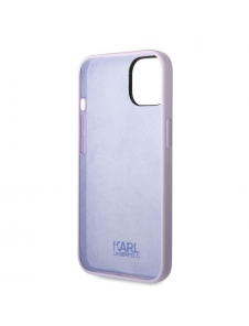 Karl Lagerfeld flytande silikon Ikonik NFT-fodral till iPhone 14 Plus Lila