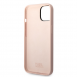 Karl Lagerfeld flytande silikon Ikonik NFT-fodral till iPhone 14 Plus Rosa
