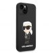 Karl Lagerfeld flytande silikon Ikonik NFT-fodral till iPhone 14 Plus Svart