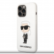 Karl Lagerfeld flytande silikon Ikonik NFT-fodral till iPhone 13 Pro Vit