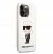 Karl Lagerfeld flytande silikon Ikonik NFT-fodral till iPhone 13 Pro Vit