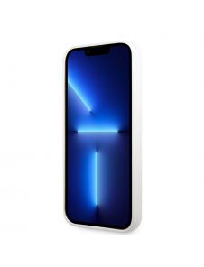 Karl Lagerfeld flytande silikon Ikonik NFT-fodral till iPhone 13 Pro Vit