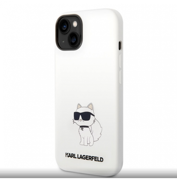 Karl Lagerfeld Liquid Silicone Choupette NFT-fodral till iPhone 14 Plus Vit
