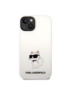 Karl Lagerfeld Liquid Silicone Choupette NFT-fodral till iPhone 14 Plus Vit