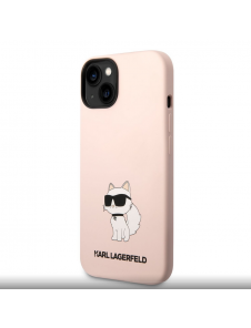 Karl Lagerfeld Liquid Silicone Choupette NFT-fodral till iPhone 14 Plus Rosa