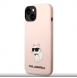 Karl Lagerfeld Liquid Silicone Choupette NFT-fodral till iPhone 14 Plus Rosa