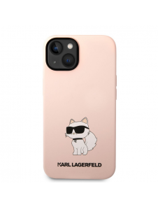 Karl Lagerfeld Liquid Silicone Choupette NFT-fodral till iPhone 14 Plus Rosa