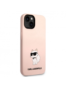 Karl Lagerfeld Liquid Silicone Choupette NFT-fodral till iPhone 14 Plus Rosa