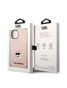 Karl Lagerfeld Liquid Silicone Choupette NFT-fodral till iPhone 14 Plus Rosa